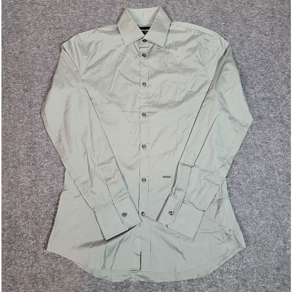 Dsquared2 Men's Size M Smart Casual Slim Fit Button Down Shirt Gray